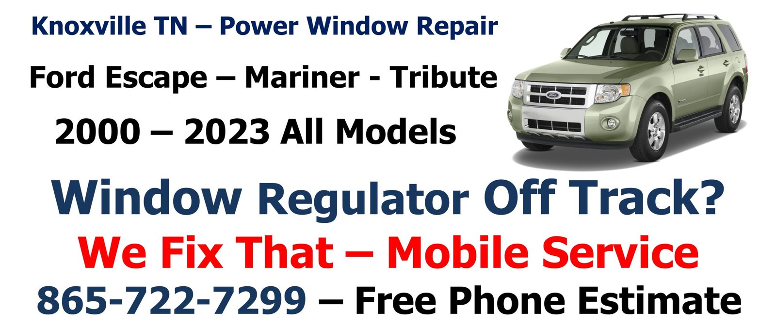 knoxville ford escapce power window repair